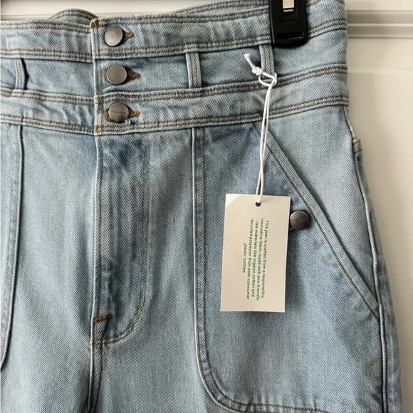 FRAME Ali Wide Leg Triple Waist Tie Jeans Size 27 wideleg, barrel, bell bottoms - Picture 5 of 15